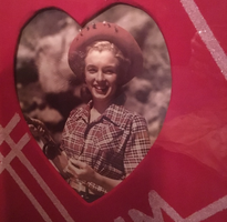 Marilyn Monroe Photograph In A Heart Frame